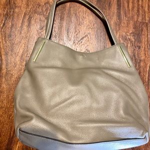 Vince Camuto Grey Ike Leather Handbag